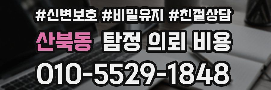 산북동 탐정 의뢰 비용