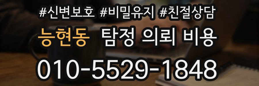 능현동 탐정 의뢰 비용