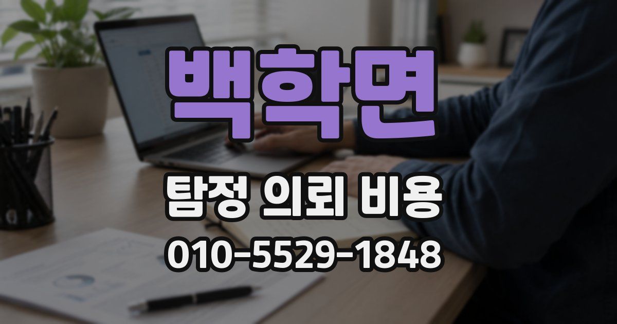 백학면 탐정 의뢰 비용