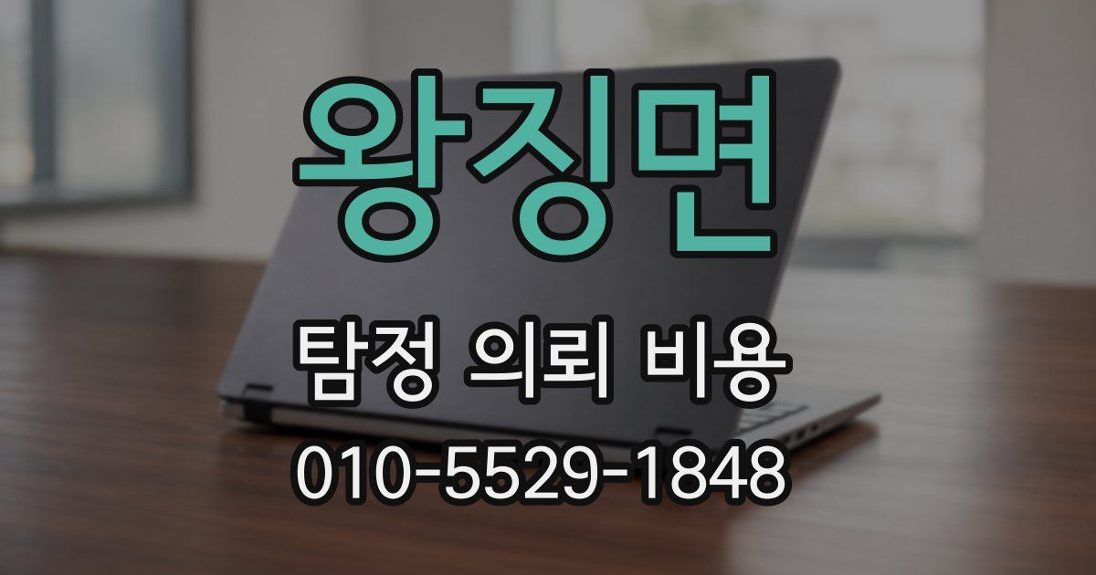 왕징면 탐정 의뢰 비용