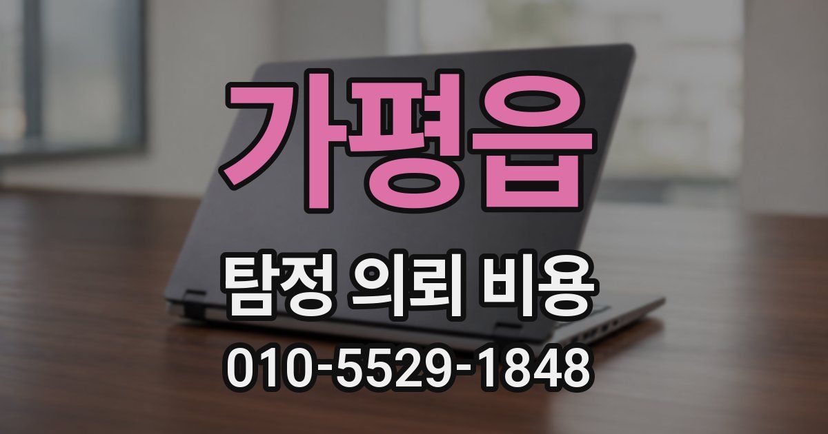 가평읍 탐정 의뢰 비용