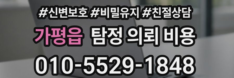 가평읍 탐정 의뢰 비용