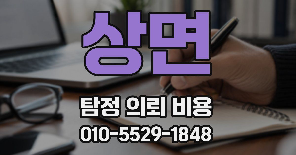 상면 탐정 의뢰 비용