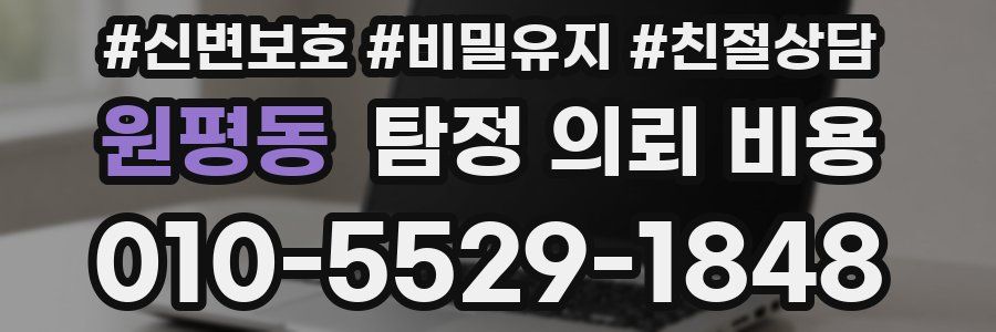 원평동 탐정 의뢰 비용