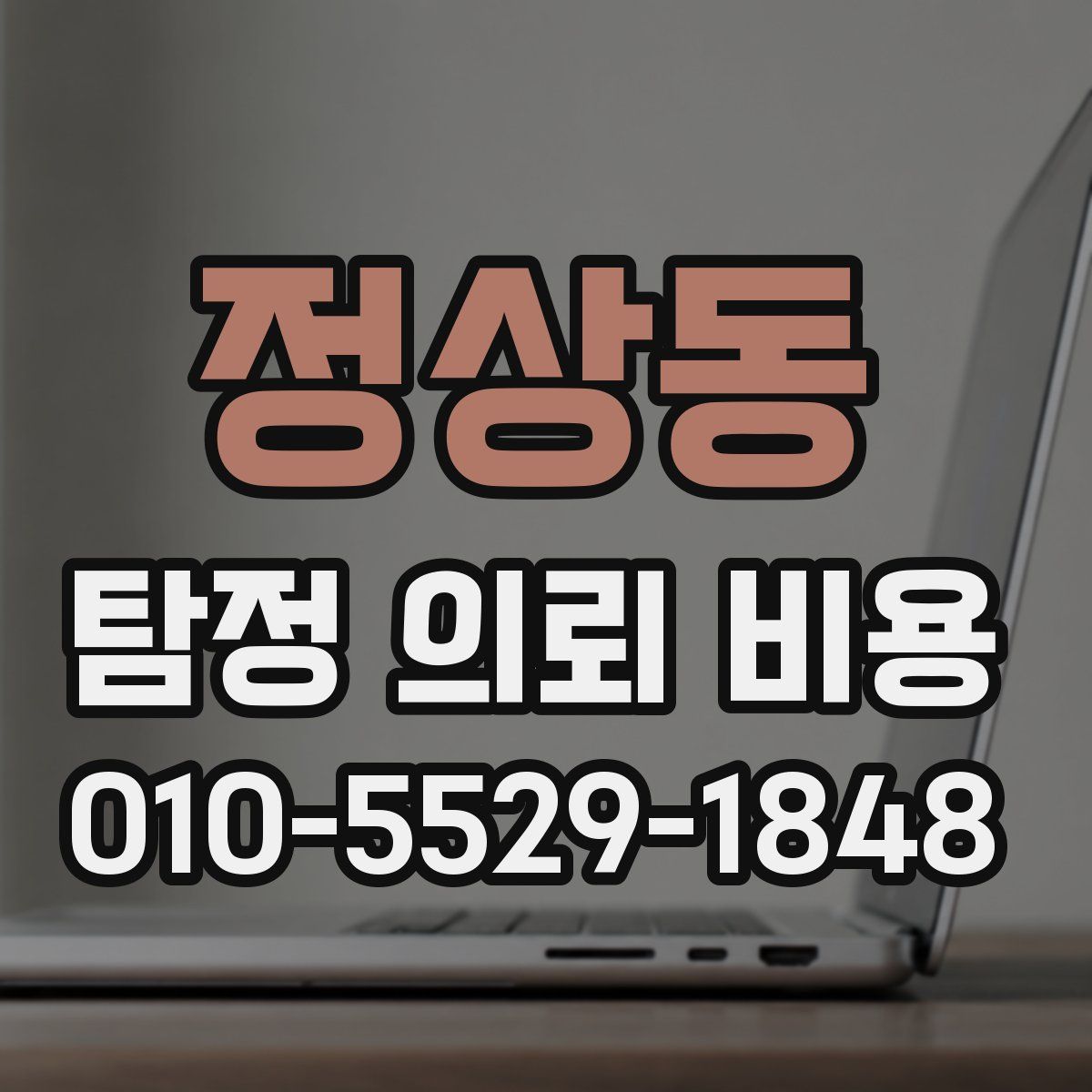 정상동 탐정 의뢰 비용