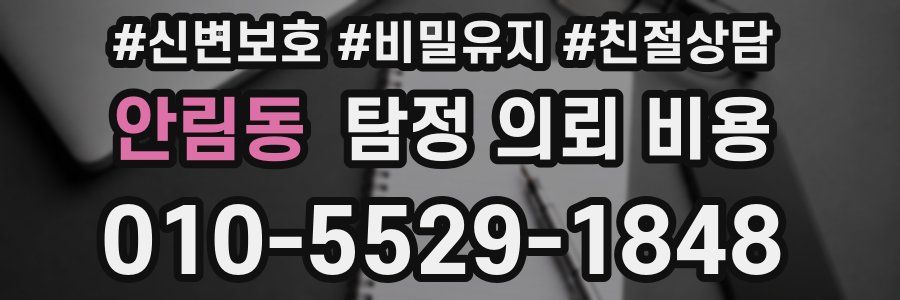 안림동 탐정 의뢰 비용