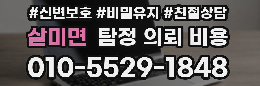 살미면 탐정 의뢰 비용
