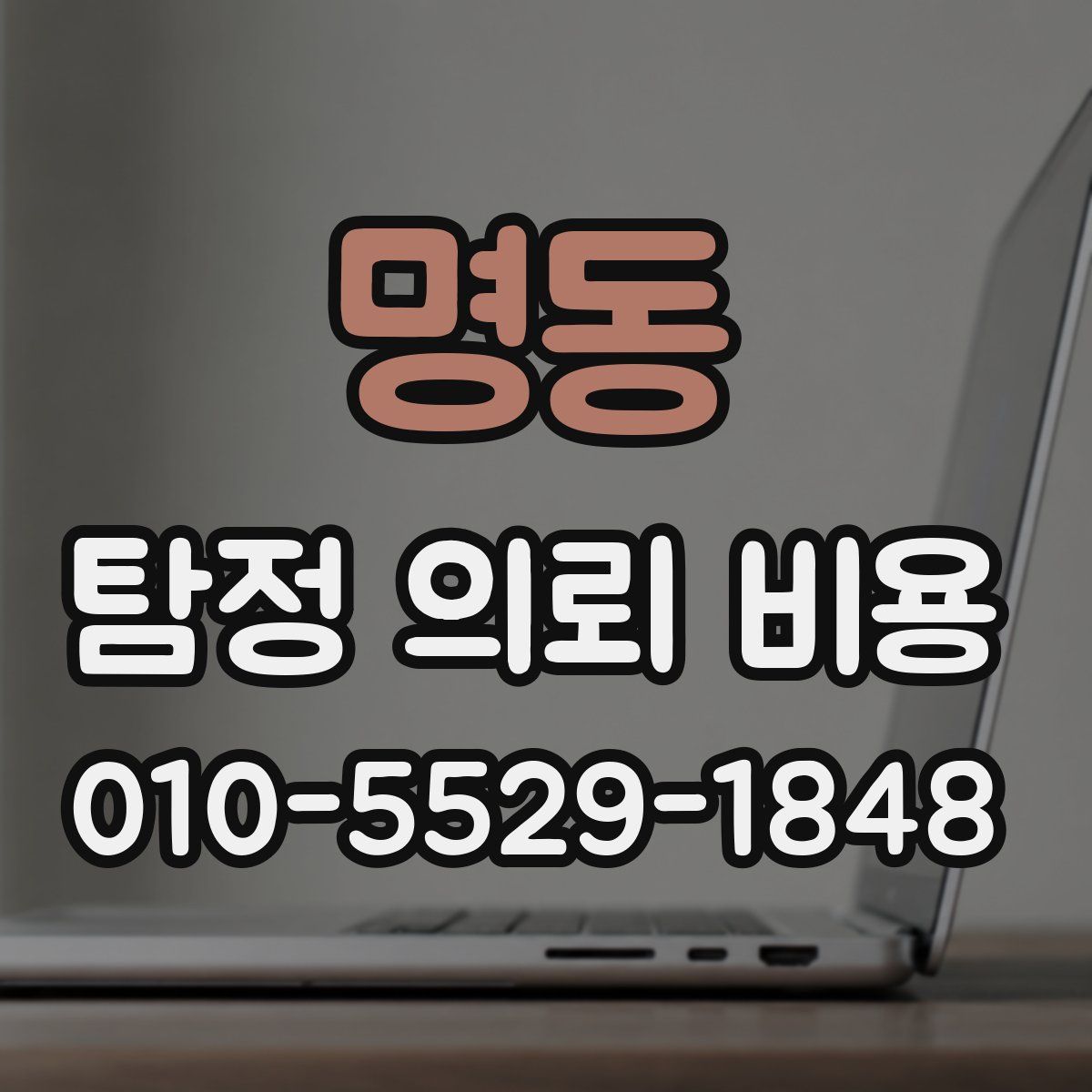 명동 탐정 의뢰 비용