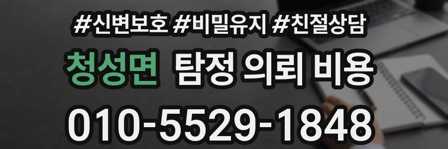 청성면 탐정 의뢰 비용