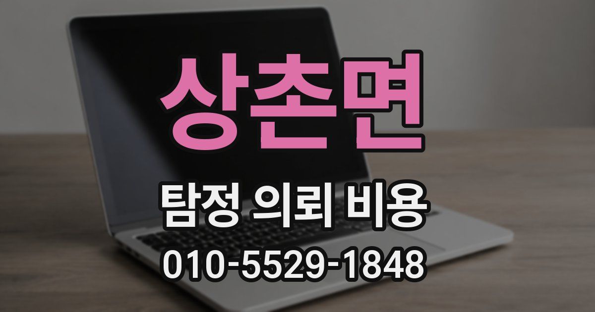 상촌면 탐정 의뢰 비용