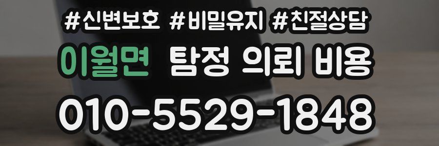 이월면 탐정 의뢰 비용