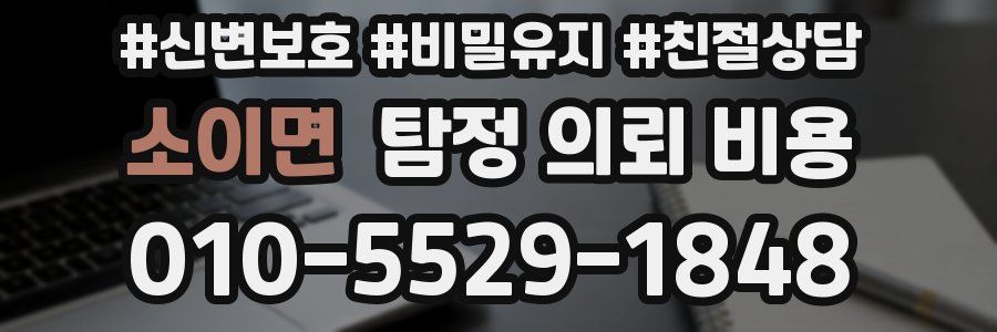 소이면 탐정 의뢰 비용