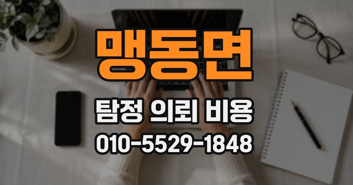 맹동면 탐정 의뢰 비용