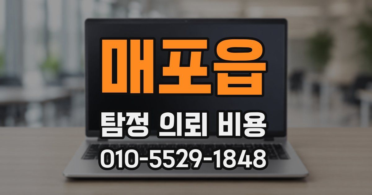 매포읍 탐정 의뢰 비용