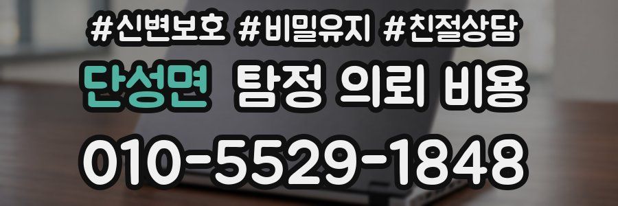 단성면 탐정 의뢰 비용