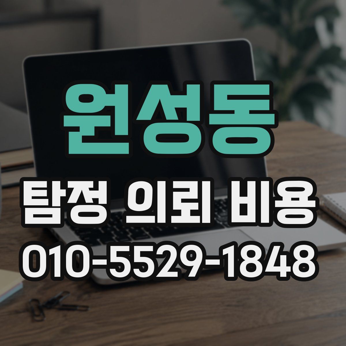 원성동 탐정 의뢰 비용