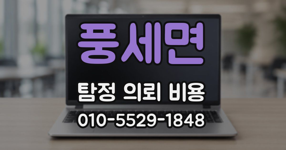 풍세면 탐정 의뢰 비용