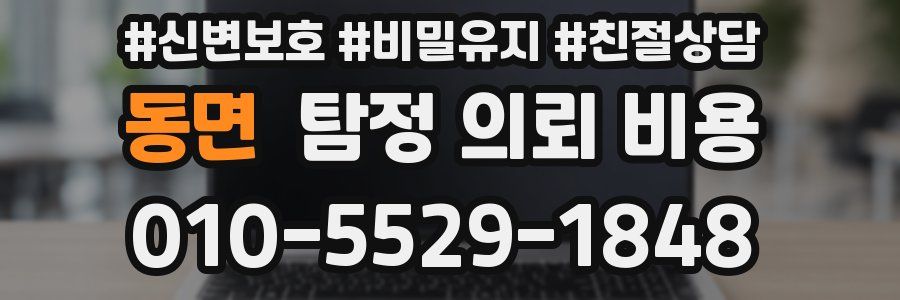 동면 탐정 의뢰 비용