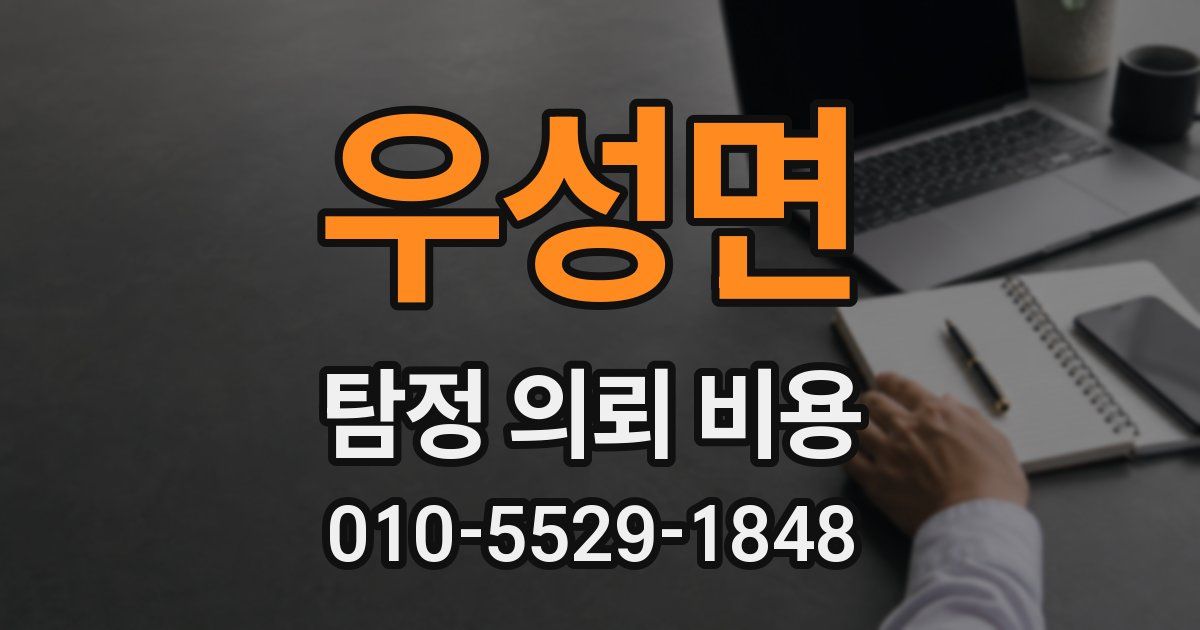 우성면 탐정 의뢰 비용