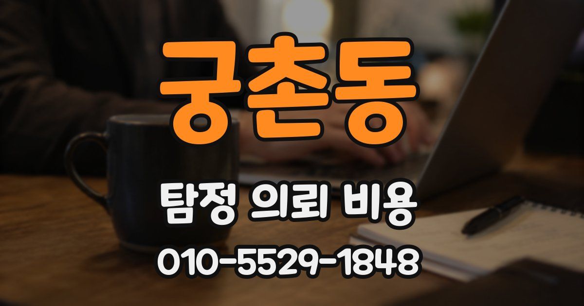 궁촌동 탐정 의뢰 비용