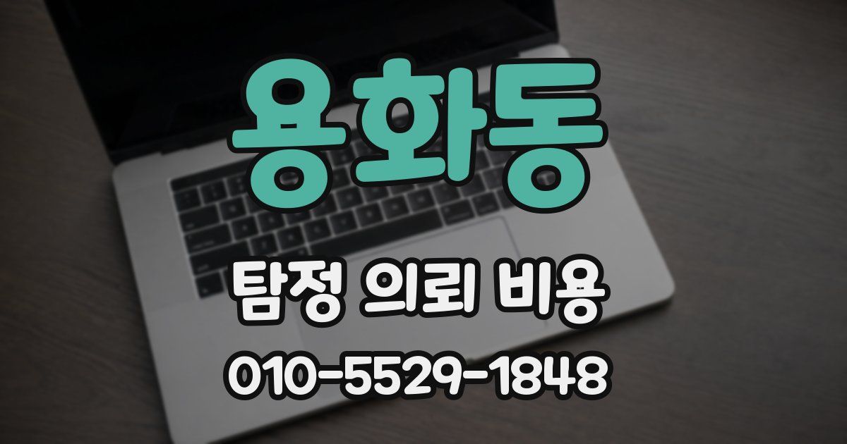 용화동 탐정 의뢰 비용