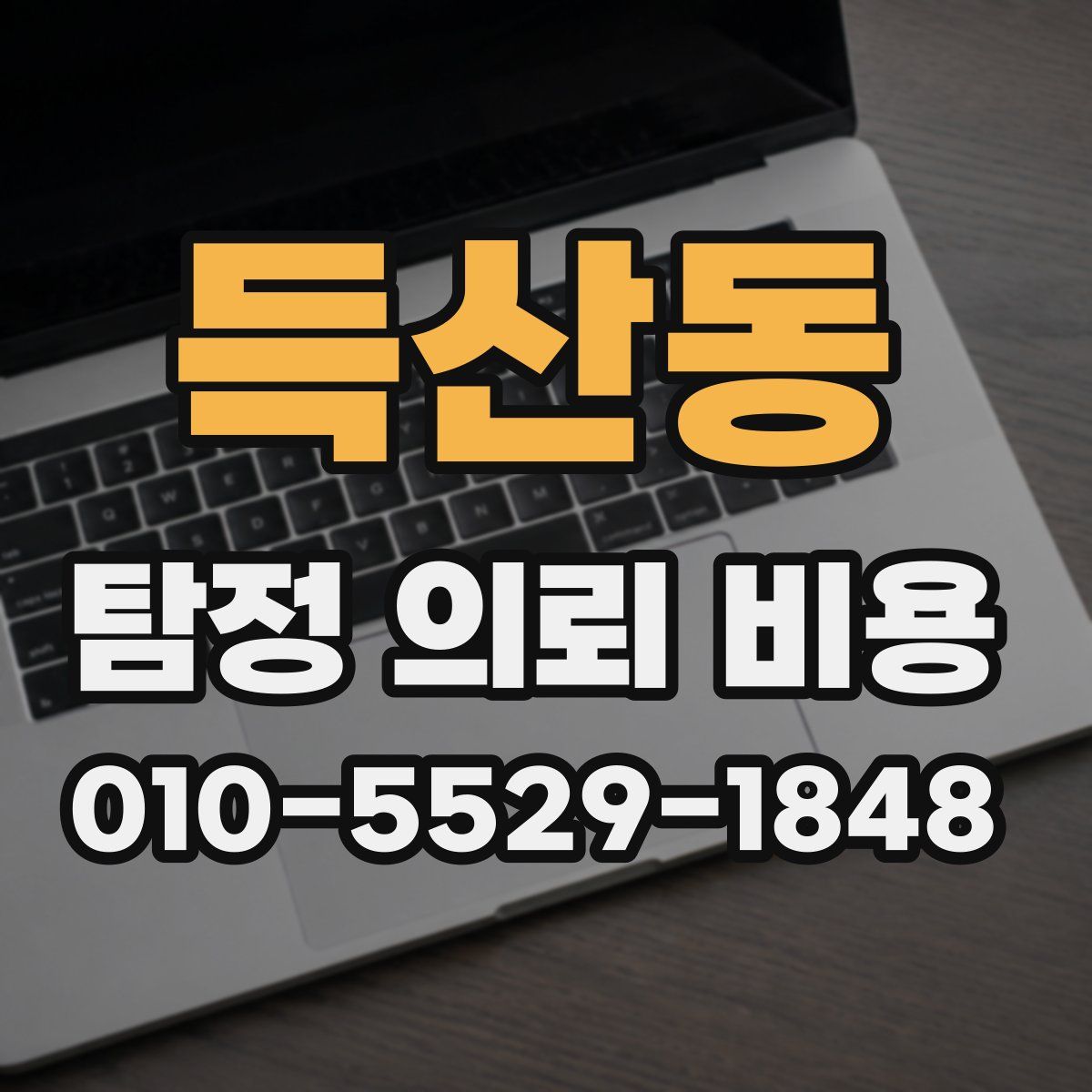 득산동 탐정 의뢰 비용