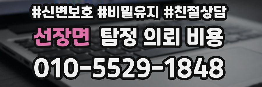 선장면 탐정 의뢰 비용