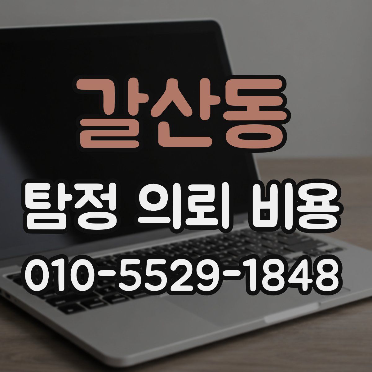갈산동 탐정 의뢰 비용
