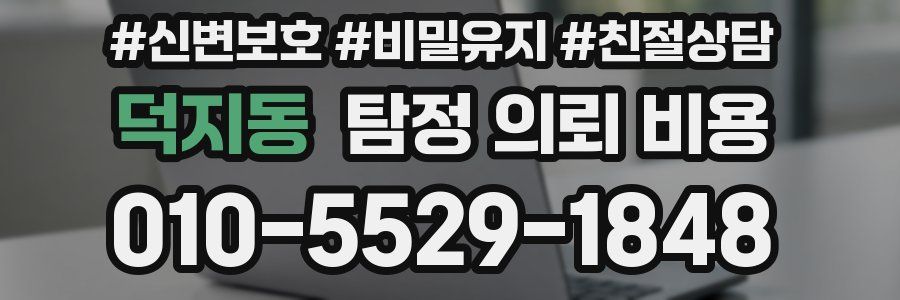 덕지동 탐정 의뢰 비용