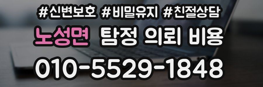 노성면 탐정 의뢰 비용