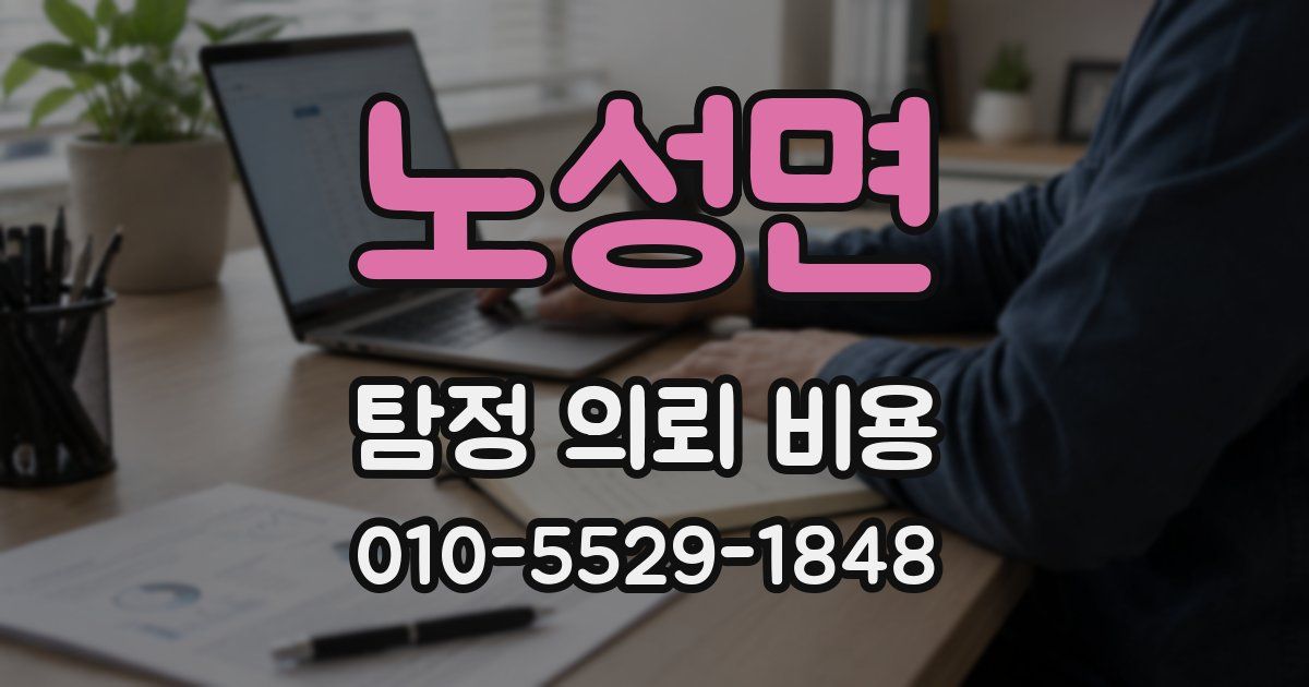 노성면 탐정 의뢰 비용