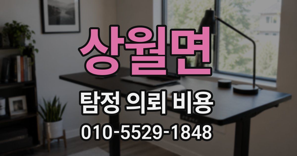 상월면 탐정 의뢰 비용