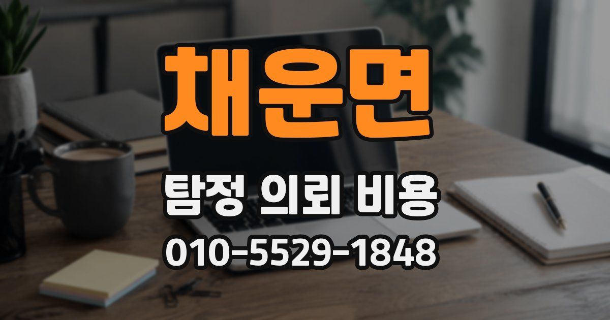 채운면 탐정 의뢰 비용