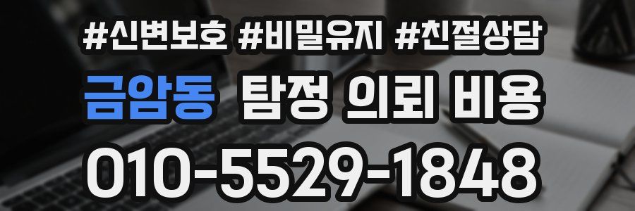 금암동 탐정 의뢰 비용