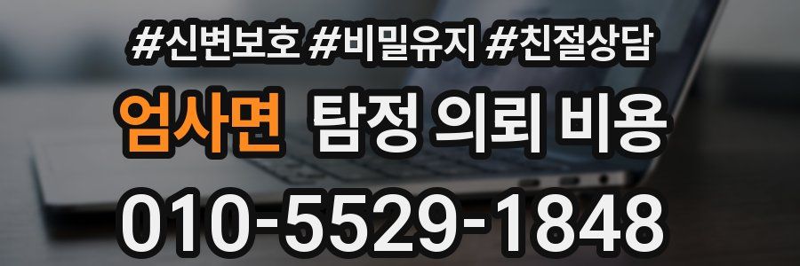 엄사면 탐정 의뢰 비용