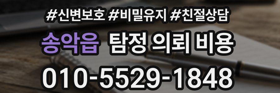 송악읍 탐정 의뢰 비용