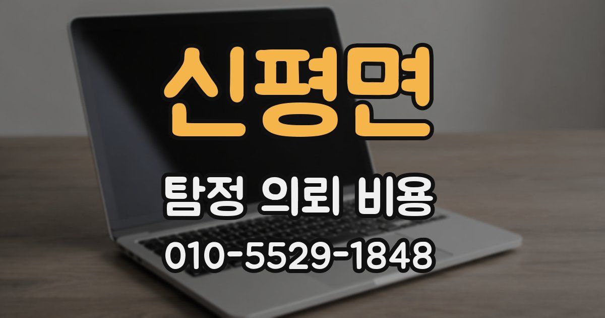신평면 탐정 의뢰 비용