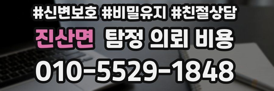 진산면 탐정 의뢰 비용