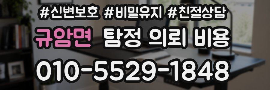 규암면 탐정 의뢰 비용