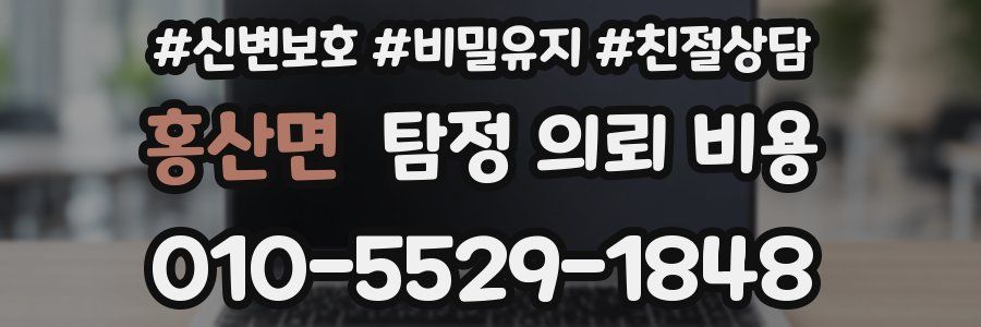 홍산면 탐정 의뢰 비용