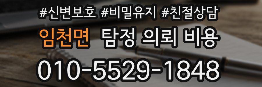 임천면 탐정 의뢰 비용