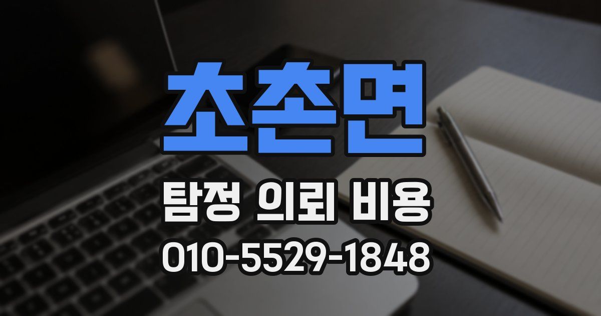 초촌면 탐정 의뢰 비용