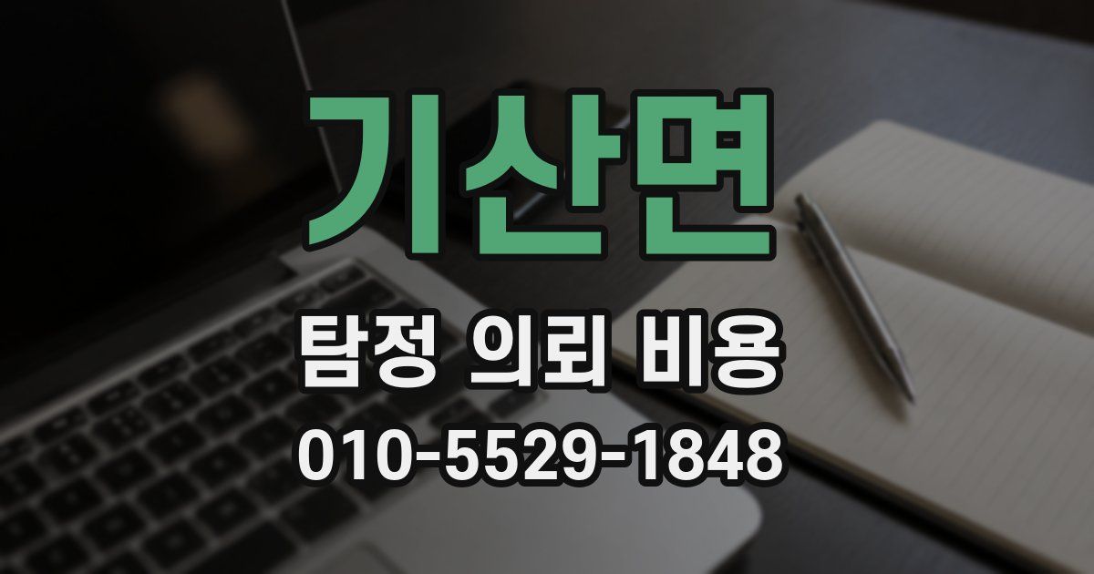 기산면 탐정 의뢰 비용