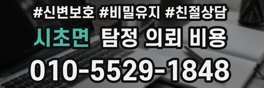 시초면 탐정 의뢰 비용