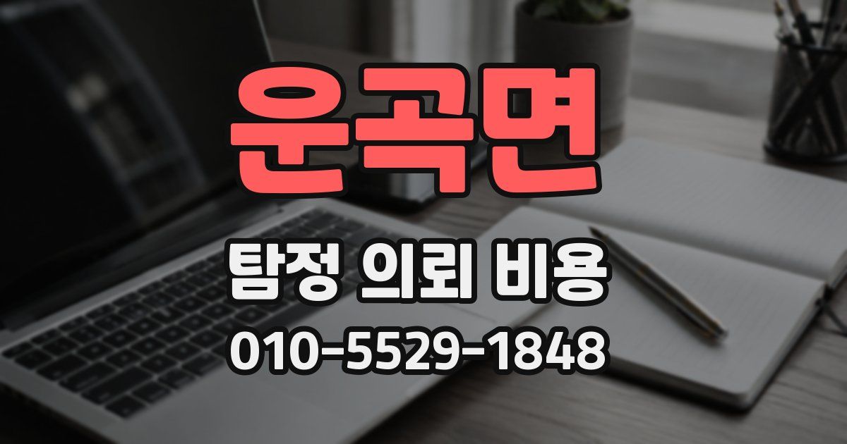 운곡면 탐정 의뢰 비용