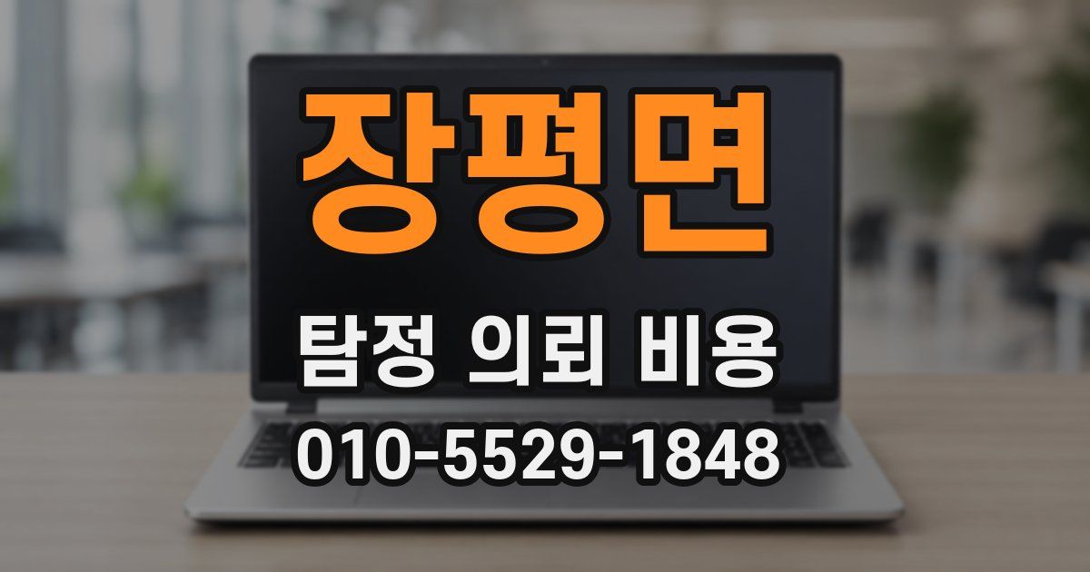 장평면 탐정 의뢰 비용