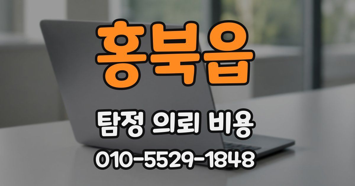 홍북읍 탐정 의뢰 비용