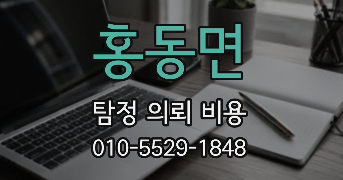 홍동면 탐정 의뢰 비용