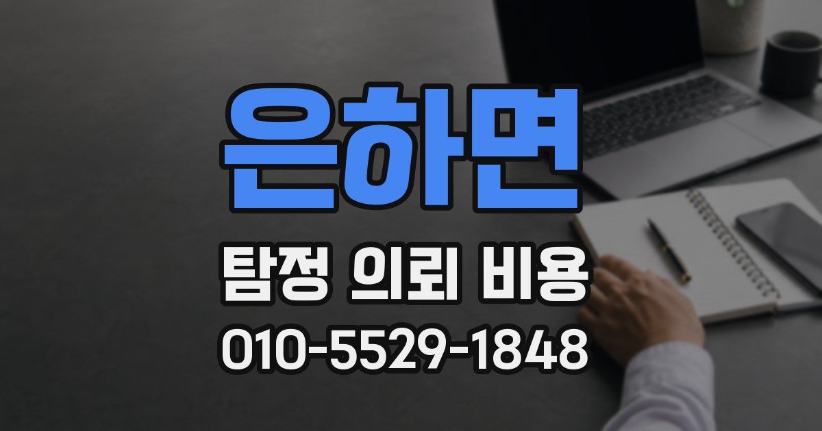 은하면 탐정 의뢰 비용