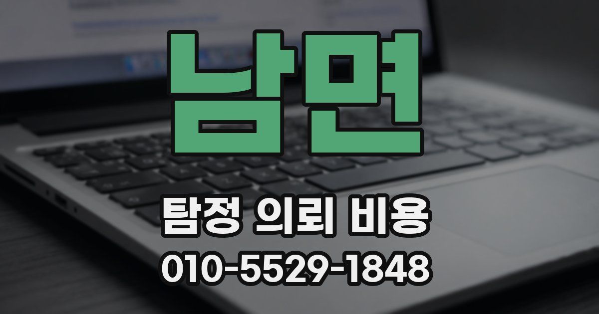 남면 탐정 의뢰 비용